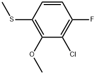 2-Chloro-1-fluoro-3-methoxy-4-(methylthio)benzene Structure