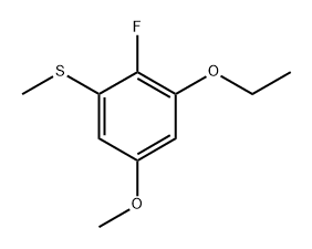 (3-Ethoxy-2-fluoro-5-methoxyphenyl)(methyl)sulfane Structure