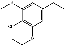 (2-Chloro-3-ethoxy-5-ethylphenyl)(methyl)sulfane Structure