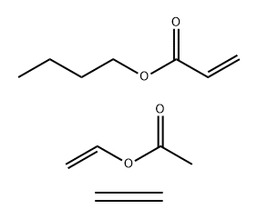 2-Propenoic acid, butyl ester, polymer with ethene and ethenyl acetate Structure