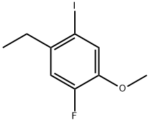 1-Ethyl-5-fluoro-2-iodo-4-methoxybenzene Structure