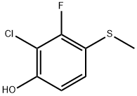 2-chloro-3-fluoro-4-(methylthio)phenol Structure