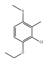 (3-chloro-4-ethoxy-2-methylphenyl)(methyl)sulfane Structure