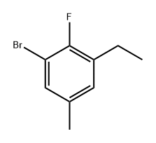 1-Bromo-3-ethyl-2-fluoro-5-methylbenzene 구조식 이미지