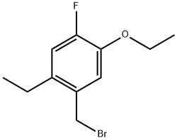 1-(Bromomethyl)-5-ethoxy-2-ethyl-4-fluorobenzene Structure