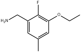 3-Ethoxy-2-fluoro-5-methylbenzenemethanamine Structure