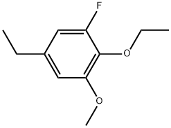 2-Ethoxy-5-ethyl-1-fluoro-3-methoxybenzene Structure