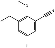 3-Ethyl-5-iodo-2-methoxybenzonitrile Structure