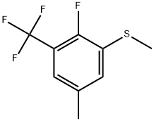 2-Fluoro-5-methyl-1-(methylthio)-3-(trifluoromethyl)benzene Structure