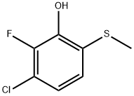 3-chloro-2-fluoro-6-(methylthio)phenol Structure