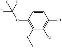 1,2-Dichloro-3-(methylthio)-4-(trifluoromethoxy)benzene Structure