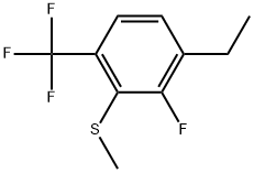 1-Ethyl-2-fluoro-3-(methylthio)-4-(trifluoromethyl)benzene Structure