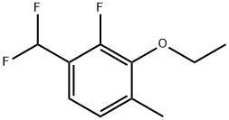 1-(Difluoromethyl)-3-ethoxy-2-fluoro-4-methylbenzene Structure