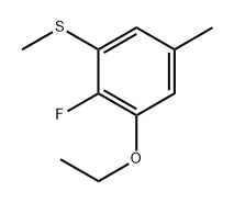 (3-Ethoxy-2-fluoro-5-methylphenyl)(methyl)sulfane Structure