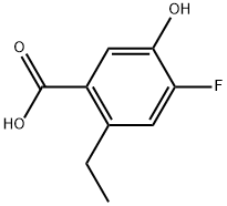 2-Ethyl-4-fluoro-5-hydroxybenzoic acid Structure