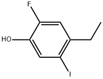 4-Ethyl-2-fluoro-5-iodophenol Structure