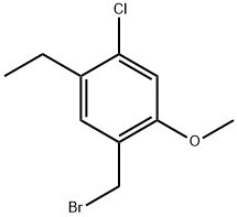 1-(Bromomethyl)-4-chloro-5-ethyl-2-methoxybenzene Structure