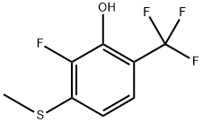 2-Fluoro-3-(methylthio)-6-(trifluoromethyl)phenol Structure