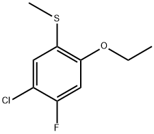 (5-chloro-2-ethoxy-4-fluorophenyl)(methyl)sulfane Structure