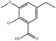 2-Chloro-5-ethyl-3-methoxybenzoic acid Structure