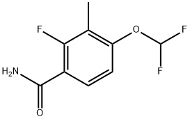 4-(Difluoromethoxy)-2-fluoro-3-methylbenzamide Structure