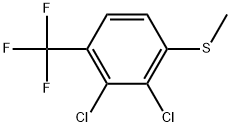 2,3-Dichloro-1-(methylthio)-4-(trifluoromethyl)benzene Structure