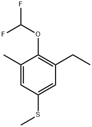 (4-(difluoromethoxy)-3-ethyl-5-methylphenyl)(methyl)sulfane Structure