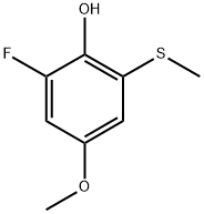 2-fluoro-4-methoxy-6-(methylthio)phenol Structure