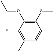 2-Ethoxy-3-fluoro-4-methyl-1-(methylthio)benzene Structure