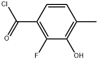 2-Fluoro-3-hydroxy-4-methylbenzoyl chloride Structure