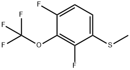 1,3-Difluoro-4-(methylthio)-2-(trifluoromethoxy)benzene Structure