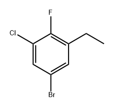 5-Bromo-1-chloro-3-ethyl-2-fluorobenzene Structure