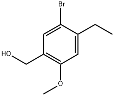 (5-bromo-4-ethyl-2-methoxyphenyl)methanol Structure