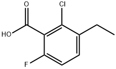 2-Chloro-3-ethyl-6-fluorobenzoic acid 구조식 이미지