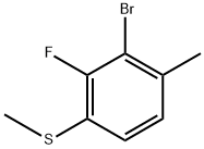 (3-Bromo-2-fluoro-4-methylphenyl)(methyl)sulfane Structure