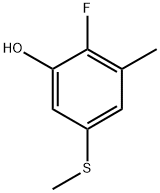 2-fluoro-3-methyl-5-(methylthio)phenol Structure