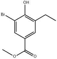 methyl 3-bromo-5-ethyl-4-hydroxybenzoate Structure