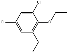 1,5-Dichloro-2-ethoxy-3-ethylbenzene Structure