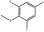 (2-Fluoro-6-iodo-4-methylphenyl)(methyl)sulfane Structure