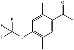 1-[2,5-Dimethyl-4-(trifluoromethoxy)phenyl]ethanone Structure