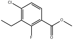 Methyl 4-chloro-3-ethyl-2-fluorobenzoate Structure