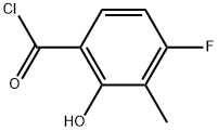 4-Fluoro-2-hydroxy-3-methylbenzoyl chloride Structure