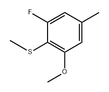 (2-Fluoro-6-methoxy-4-methylphenyl)(methyl)sulfane Structure