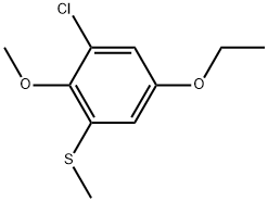 1-Chloro-5-ethoxy-2-methoxy-3-(methylthio)benzene Structure