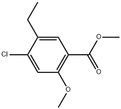 Methyl 4-chloro-5-ethyl-2-methoxybenzoate Structure