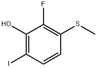 2-Fluoro-6-iodo-3-(methylthio)phenol Structure