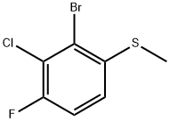 (2-Bromo-3-chloro-4-fluorophenyl)(methyl)sulfane Structure