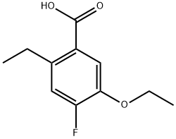 5-Ethoxy-2-ethyl-4-fluorobenzoic acid Structure