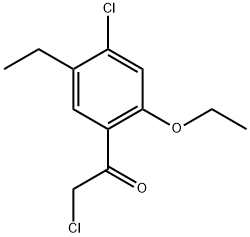 2-Chloro-1-(4-chloro-2-ethoxy-5-ethylphenyl)ethanone Structure