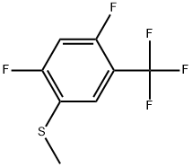 1,5-Difluoro-2-(methylthio)-4-(trifluoromethyl)benzene Structure